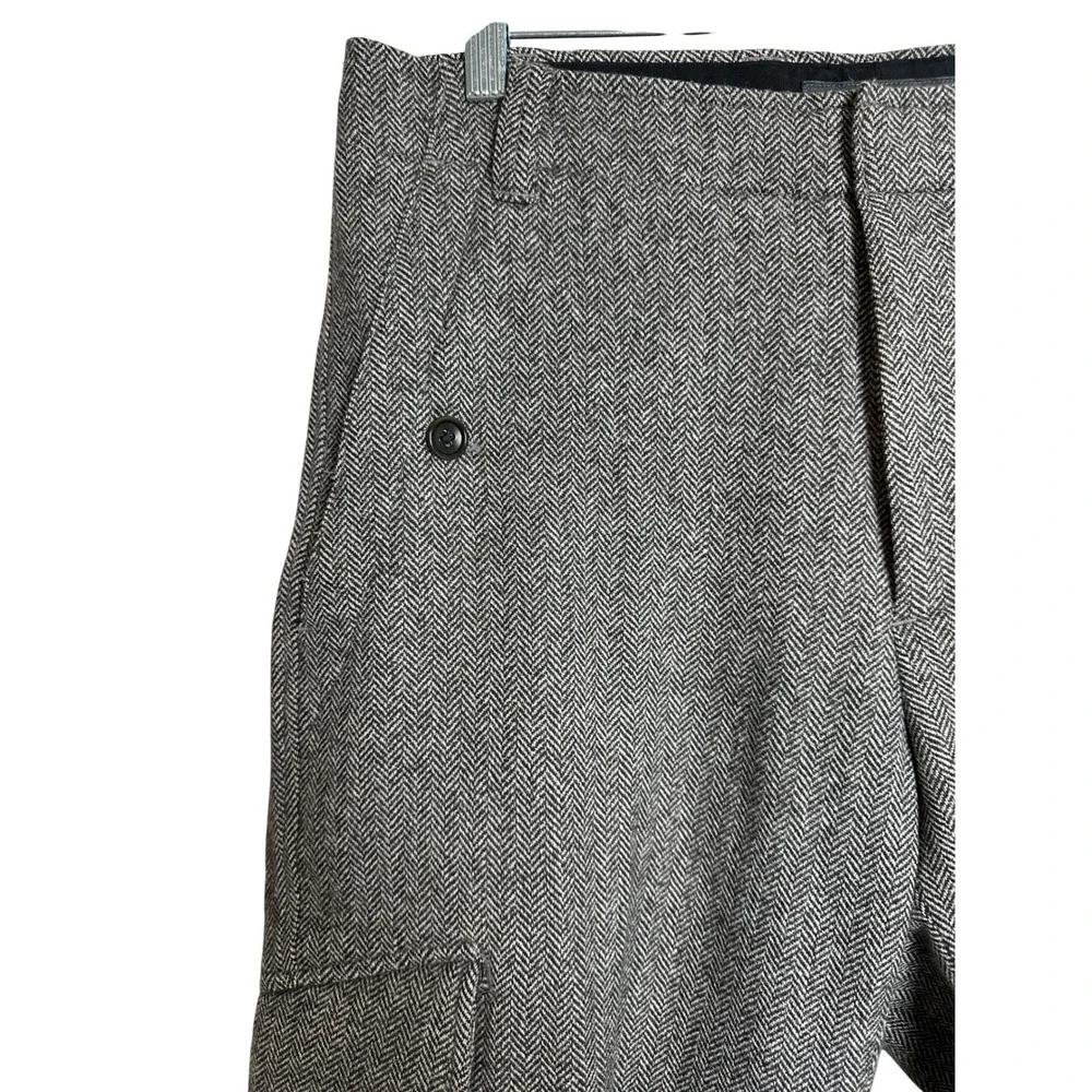 Banana‎ Republic Men's Herringbone Wool Blend Cargo Pants Size 32x32 Brown - Picture 3 of 14
